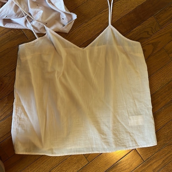 Express | Pale Pink Embroidered Eyelet Lace Puff Sleeve Romantic Top Size Small - Picture 11 of 13